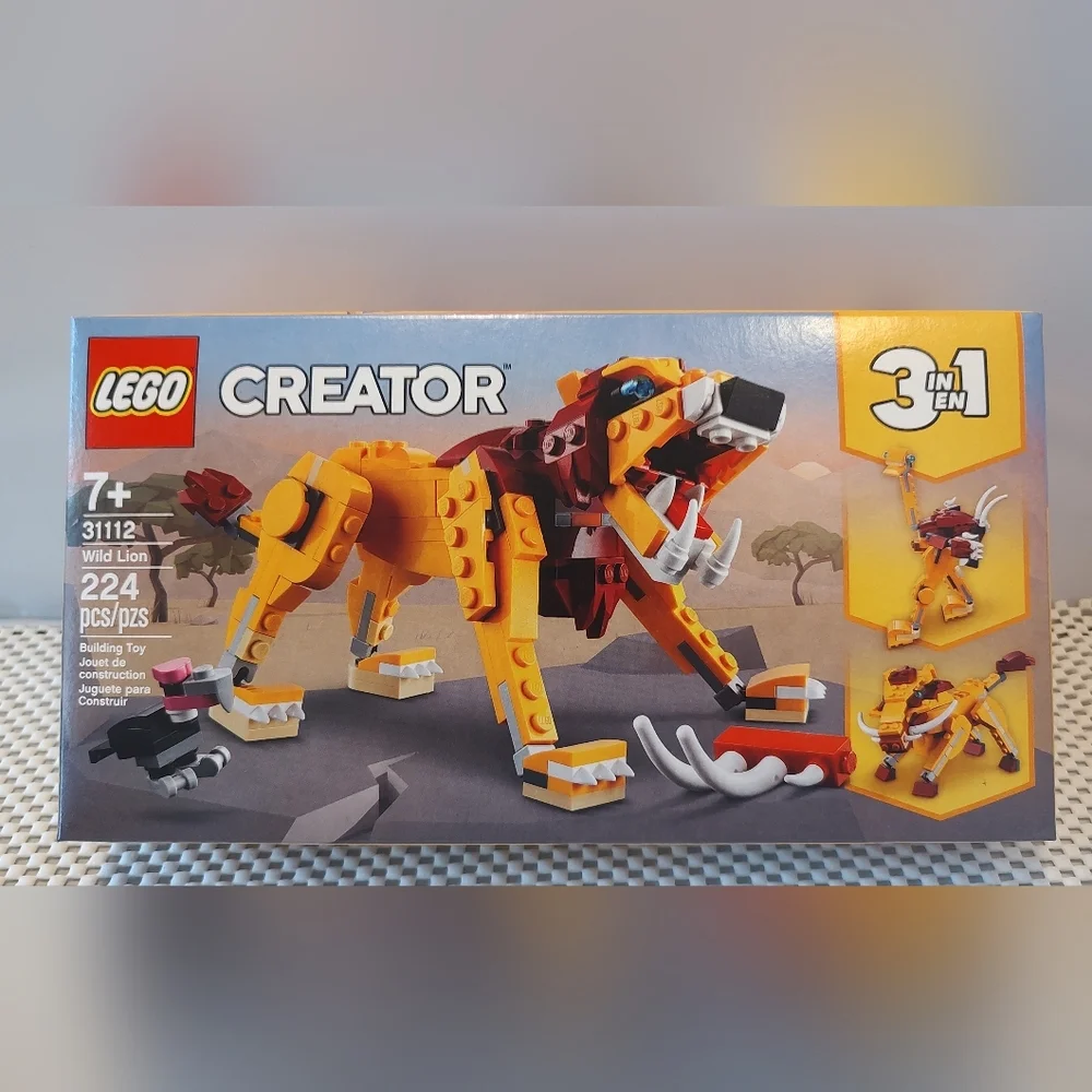 Lego Creator 31112 Wild Lion 3-in-1 Ostrich Warthog